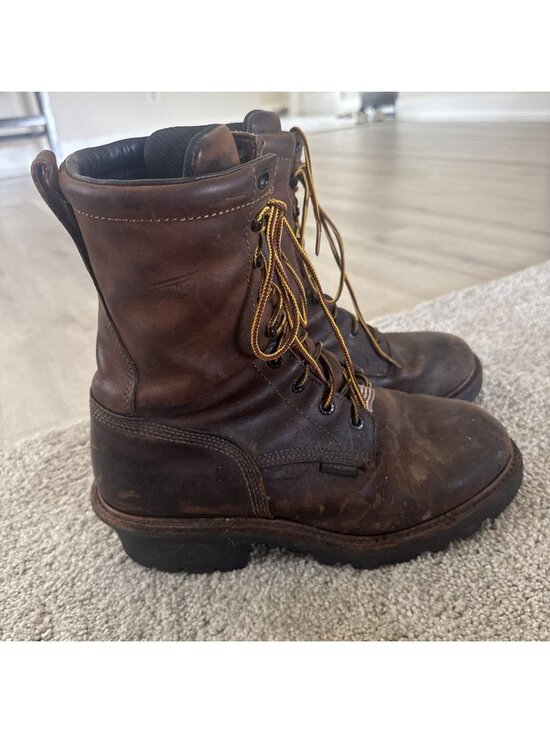 Red Wing  4200 Men Size 10 D Steel Waterproof Work Boots Irish Setters Brown main image 6